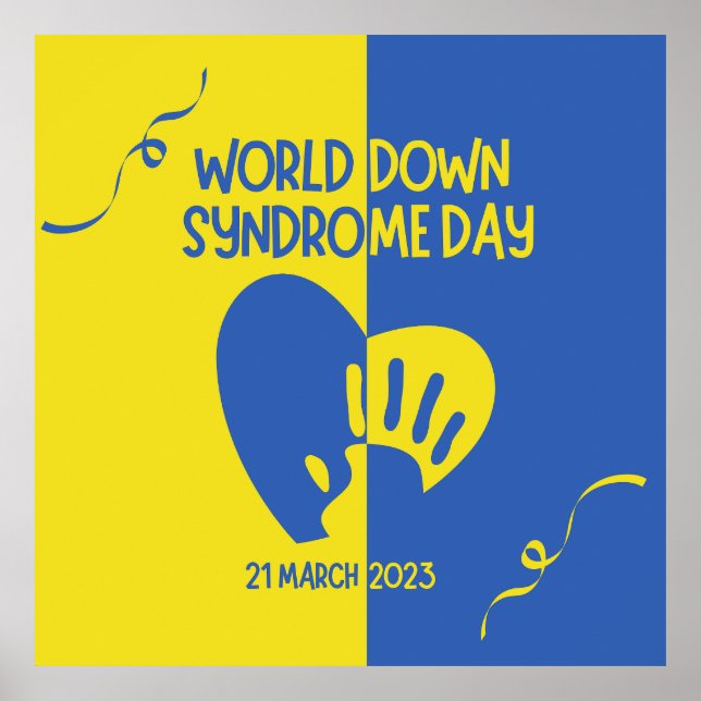 Welt-Down-Syndrom-Tag Poster (Vorne)