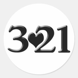 Welt-Down-Syndrom-Tag Runder Aufkleber