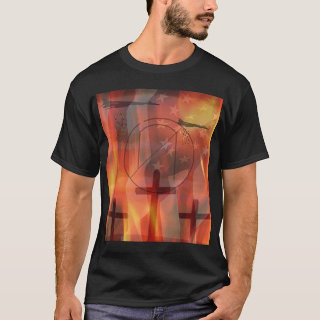 Welt eine Flamme T-Shirt (Vorderseite)