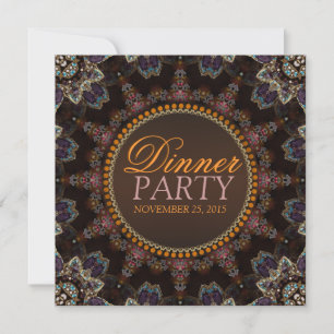 Welt Erde Azteken-Dinnerparty-Einladung Einladung