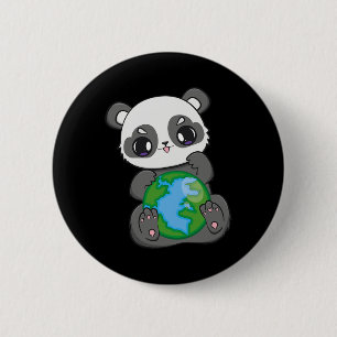 Welt-Erde-Tag - Panda Button