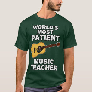 Welt geduldigster Musiklehrer Akustik Guitari T-Shirt