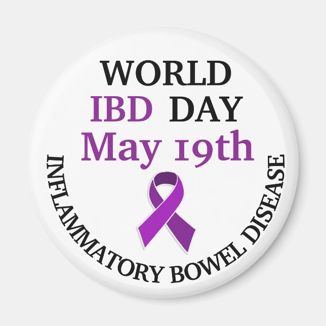 Welt-IBD-Day Awareness-Ribbon Magnet (Vorne)