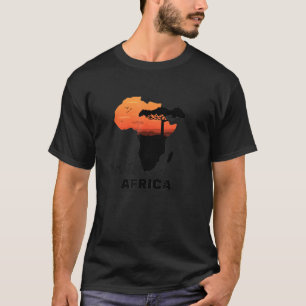 Welt Ich bin der starke Afrika große Quoate T-Shirt