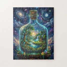 Welt in einer Flasche Puzzle