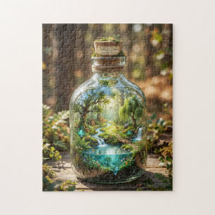 Welt in einer Flasche Puzzle