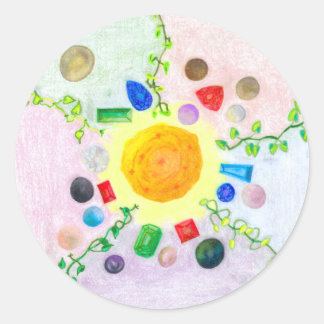 Welt innerhalb von Gemischen und Perlen Stickers