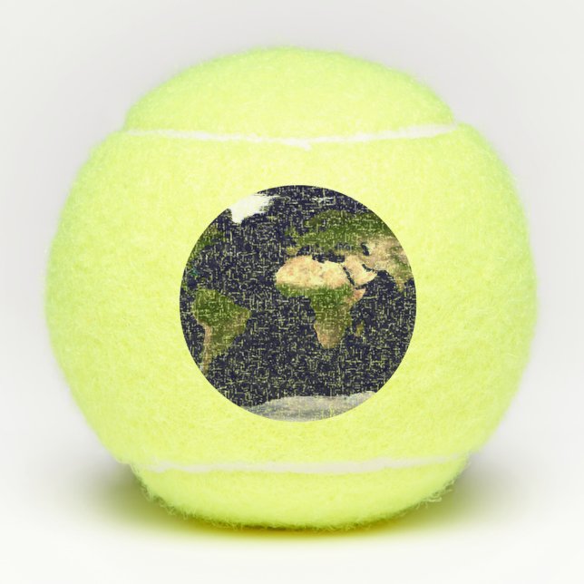 Welt insgesamt - Planet Erde Tennisbälle (Vorderseite)