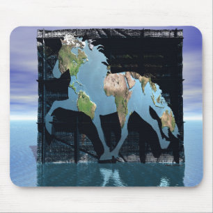 Welt isländischer mousepad
