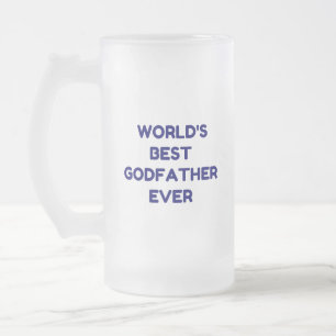 WELT IST DER BESTE GODFATHER JE MATTGLAS BIERGLAS