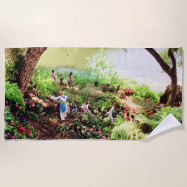 WELT IST EIN KREISSTEUERhandtuch Strandtuch (Vorderseite)