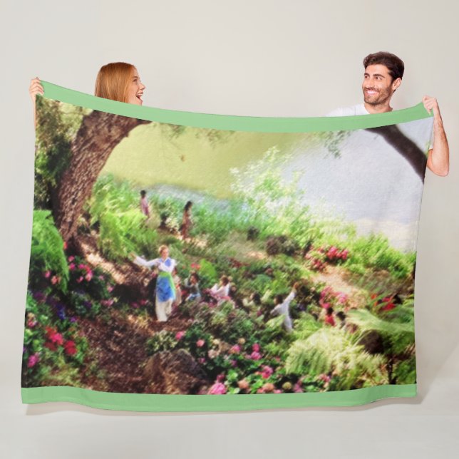 WELT IST EIN ZIRKLEINER VÖLKERN FLEECEDECKE (Beispiel)