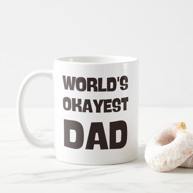 Welt ist gut Vater lustige Tasse (Mit Donut)