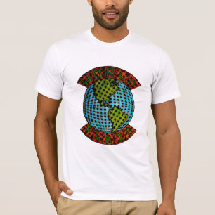 Welt kariert - Sasquatch Unterzeichnungs-Reihe T-Shirt