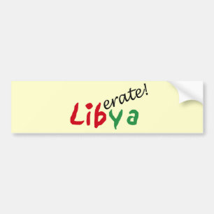 Welt_Liberate Libyen Autoaufkleber