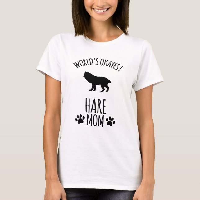Welt okayeste Hasenmutter - Hundemutter T-Shirt (Vorderseite)