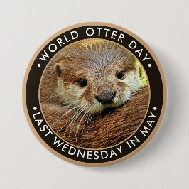 Welt-Otter-Tag Button