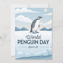 Welt-Pinguin-Tag Winter-Natur-Illustration