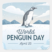 Welt-Pinguin-Tag Winter-Natur-Illustration