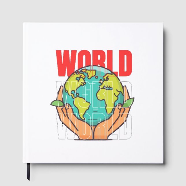 Welt – Reise-Abenteuer-Globus-Design Gästebuch (Vorderseite)