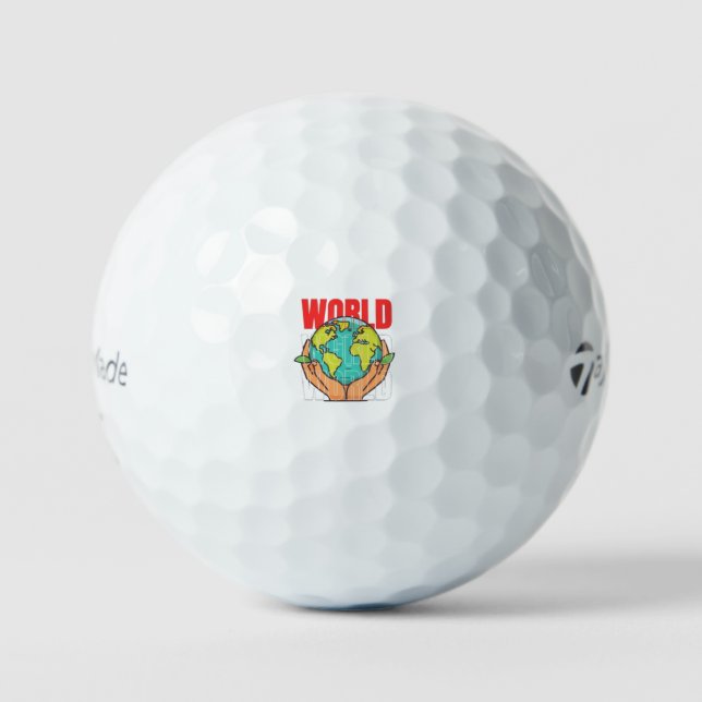 Welt – Reise-Abenteuer-Globus-Design Golfball (Vorderseite)