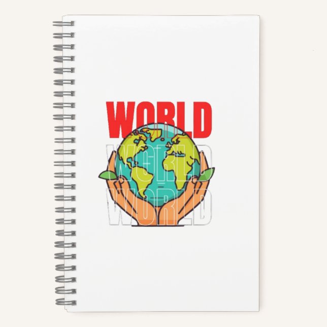 Welt – Reise-Abenteuer-Globus-Design Notizbuch (Vorderseite)