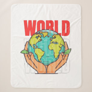 Welt – Reise-Abenteuer-Globus-Design Sherpadecke