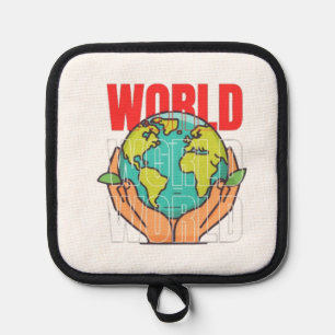 Welt – Reise-Abenteuer-Globus-Design Topflappen
