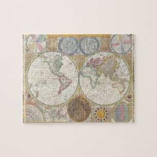 Welt Reisekarte Antik Vintage Puzzle