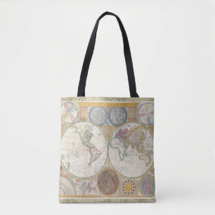 Welt Reisekarte Antike Vintage Geographie