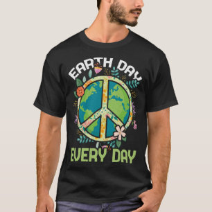 Welt Rette Ozeane Tag Frieden Alltag Erde T-Shirt