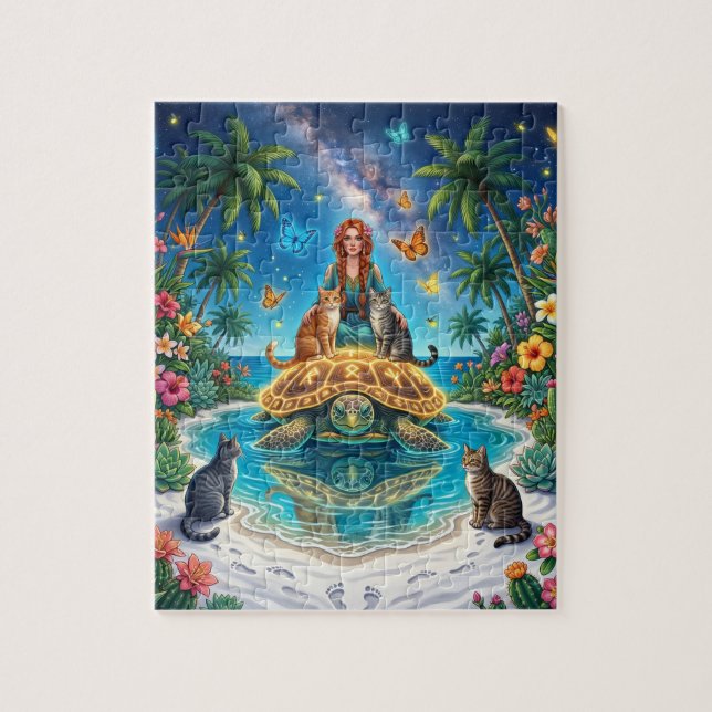 Welt-Schildkröten-Sanctuary Puzzle (Vertikal)