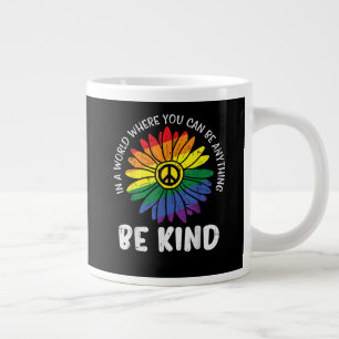 Welt sei freundlicher Regenbogen Jumbo-Tasse