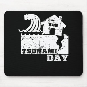 Welt-Sunami-Tag Ein berühmtes Kanagawa-Gemälde Mousepad