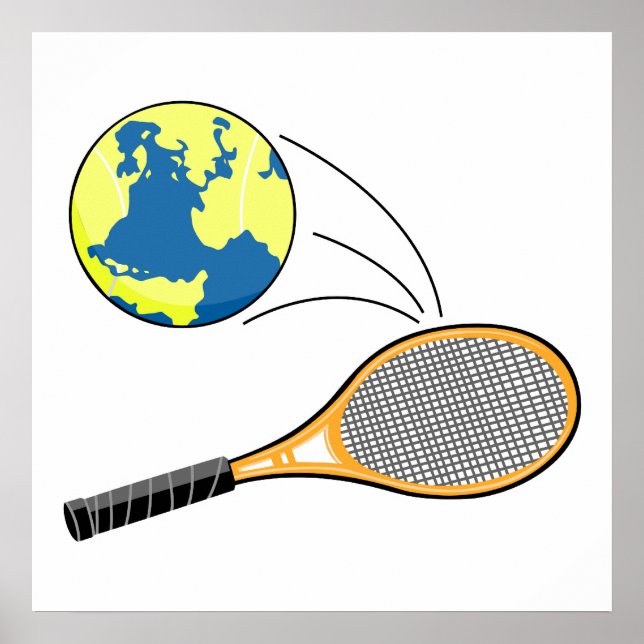 Welt-Tennissport-Design Poster (Vorne)