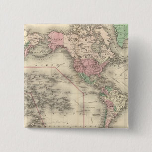 Welt über die Projektion von Mercator Button