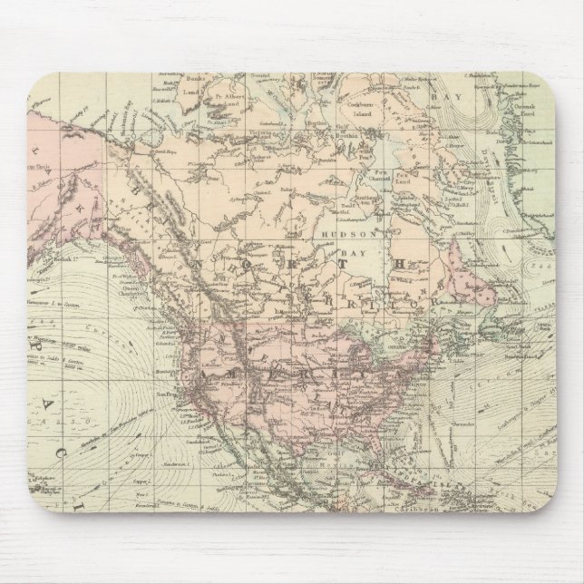 Welt über die Projektion von Mercator Mousepad (Vorne)