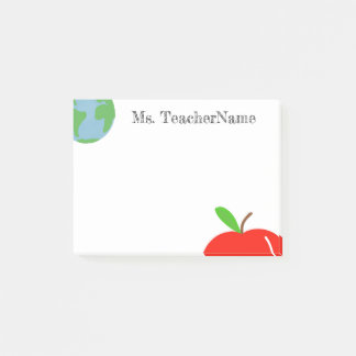 Welt und Apple Personalisiert Post-it Klebezettel