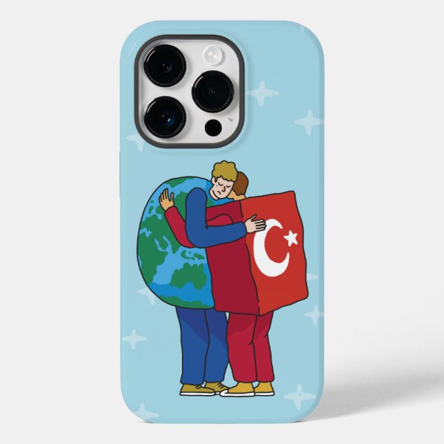 WELT UND TÜRKEI HUG Case-Mate iPhone HÜLLE (Rückseite)