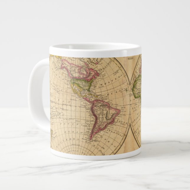 Welt von Worcester Jumbo-Tasse (Vorderseite Links)