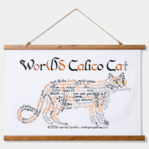 Welt Wort Calico-Katze Teppich