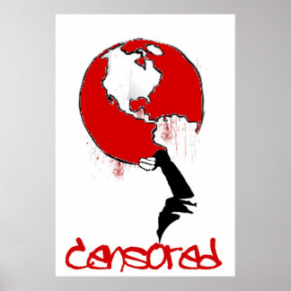 Welt zensiert poster