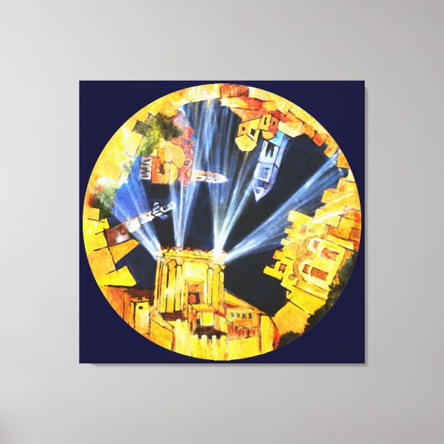 Welt zum zu kommen leinwanddruck (Vorderseite)