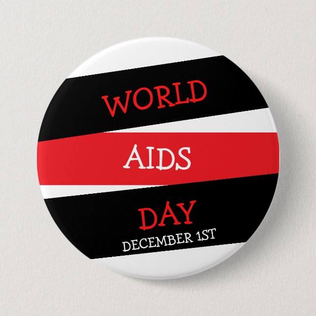 Weltaidstag 1. Dezember Button (Vorderseite)