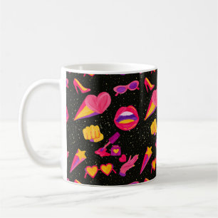 WELTALL ROSA KAFFEETASSE