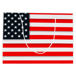 Weltamerikanische Flagge USA Große Geschenktüte