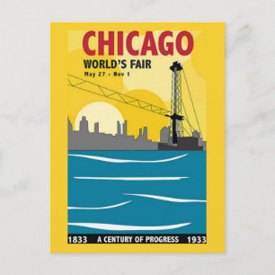 Weltausstellung Chicago 1933 Vintage-Postkarte Postkarte