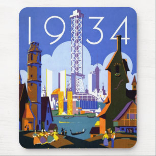 Weltausstellung Chicago 1934 Mousepad