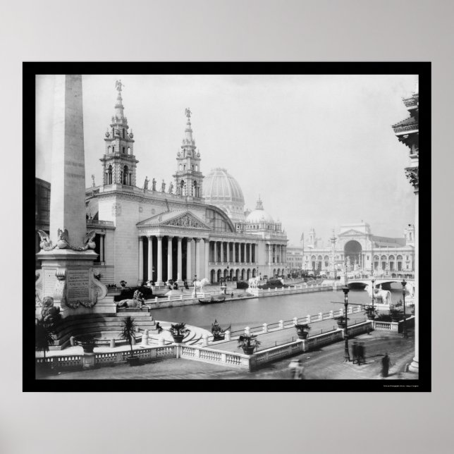 Weltausstellung Kolumbien 1893 Poster (Vorne)