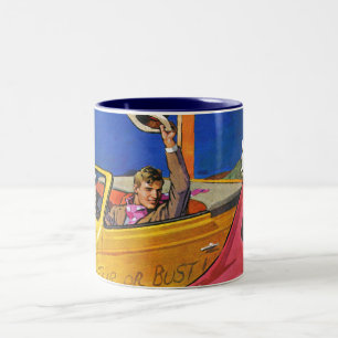 Weltausstellung oder Bust Zweifarbige Tasse